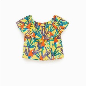 Zara kids girls tropical print tee